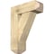 Ekena Millwork Traditional Craftsman Rough Sawn Bracket w/ Offset Brace, Douglas Fir, 8"W x 22"D x 30"H BKT0806X22X30TRA04RDF - alternate 1